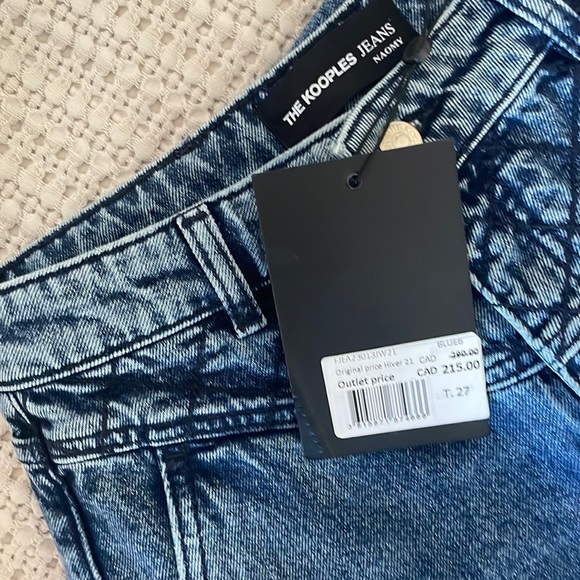NWT*** THE KOOPLES HIGH RISE JEAN - Picture 4 of 8
